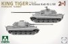 Takom 2178 Sd.Kfz.182 King Tiger Porsche Turret With 105mm KwK 46L/68 - 2 In 1 1/35